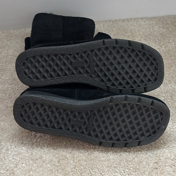 Women's Aerosoles Black Suede Leather Boots - Picture 7 of 7